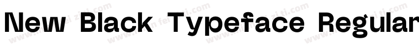 New Black Typeface Regular字体转换